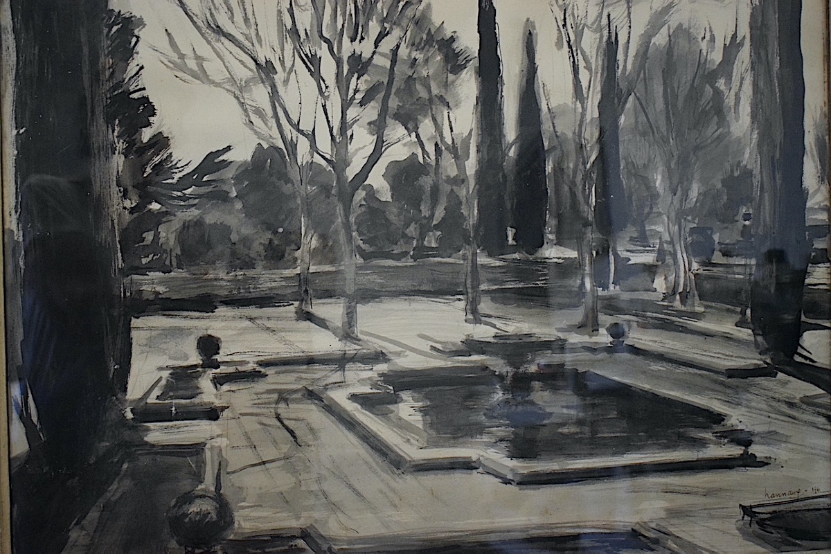 PAUL HANNAUX dessin lavis encre signé daté 1941 XX ème RT1457-photo-2