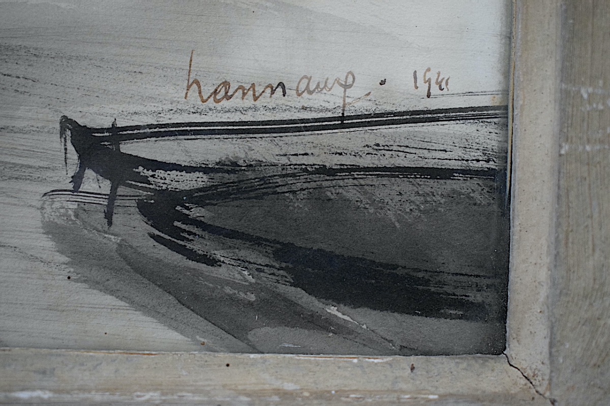 PAUL HANNAUX dessin lavis encre signé daté 1941 XX ème RT1457-photo-4