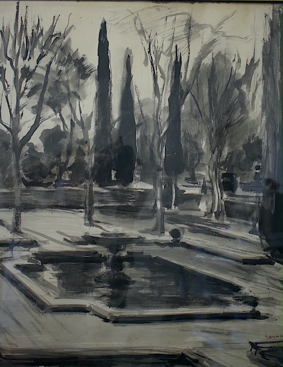 PAUL HANNAUX dessin lavis encre signé daté 1941 XX ème RT1457-photo-4