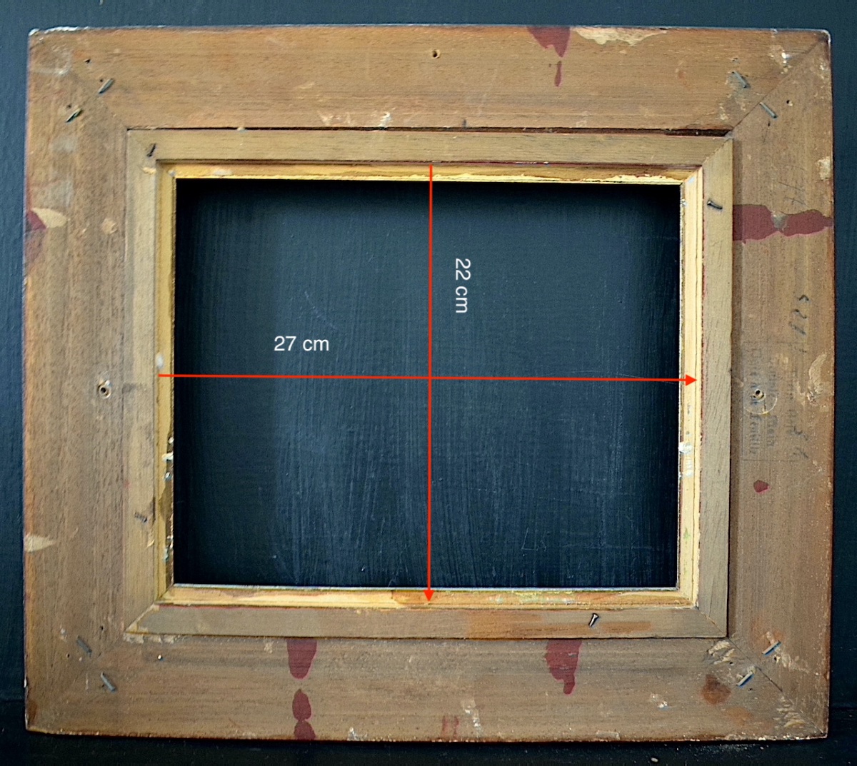 CADRE Montparnasse doré  Feuillure 27 x 22 cm format pour tableau 3F FRAME Ref C1275-photo-2