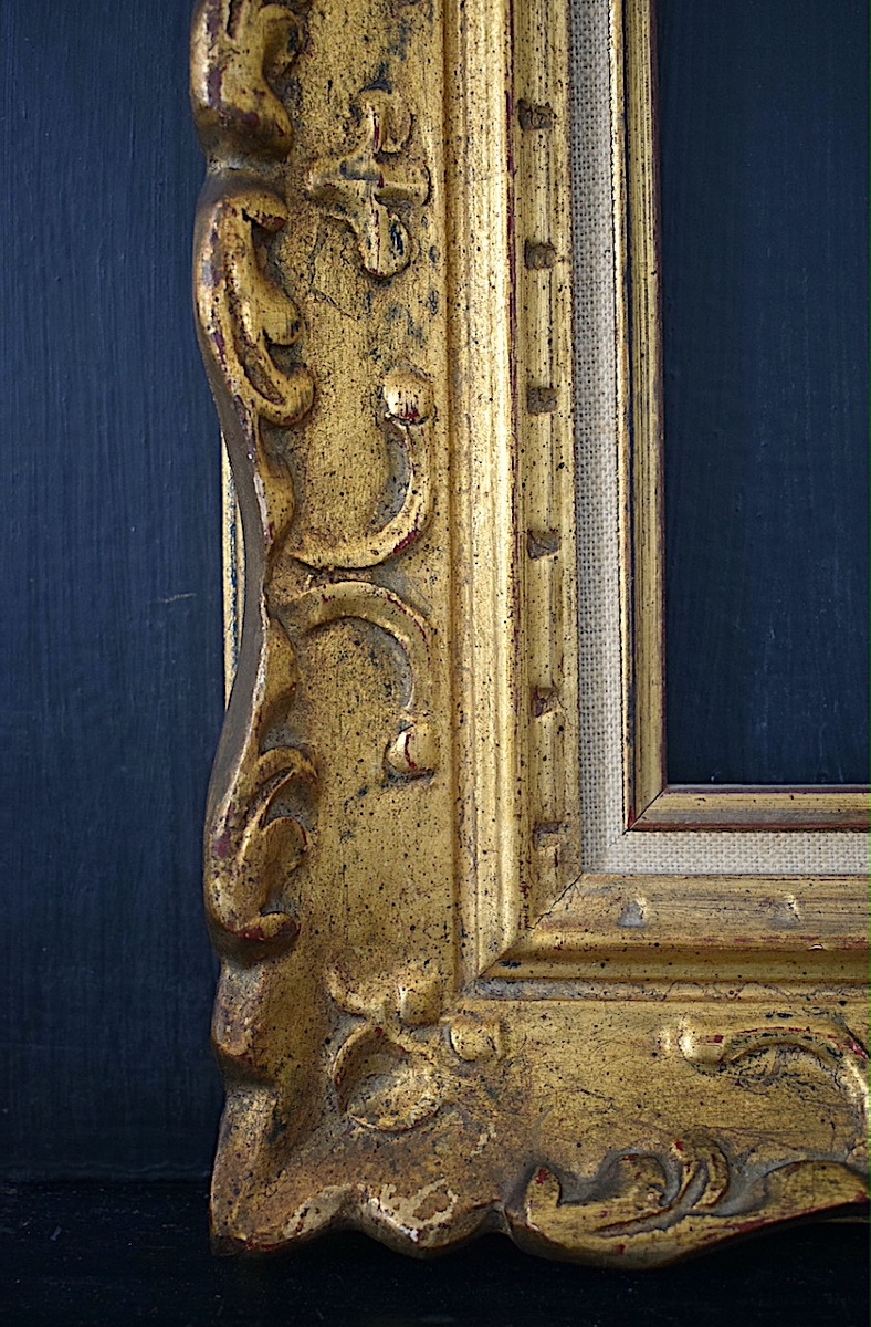 CADRE Montparnasse doré  Feuillure 27 x 22 cm format pour tableau 3F FRAME Ref C1275-photo-4