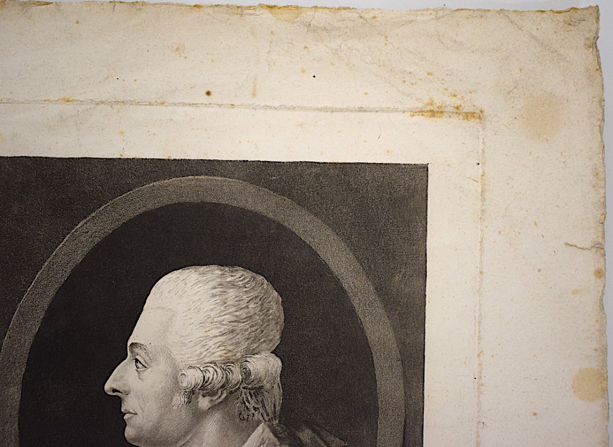 Gravure Physionotrace Gravé Par Quenedey portrait de  Sacchini compositeur Italie Refm33-photo-4