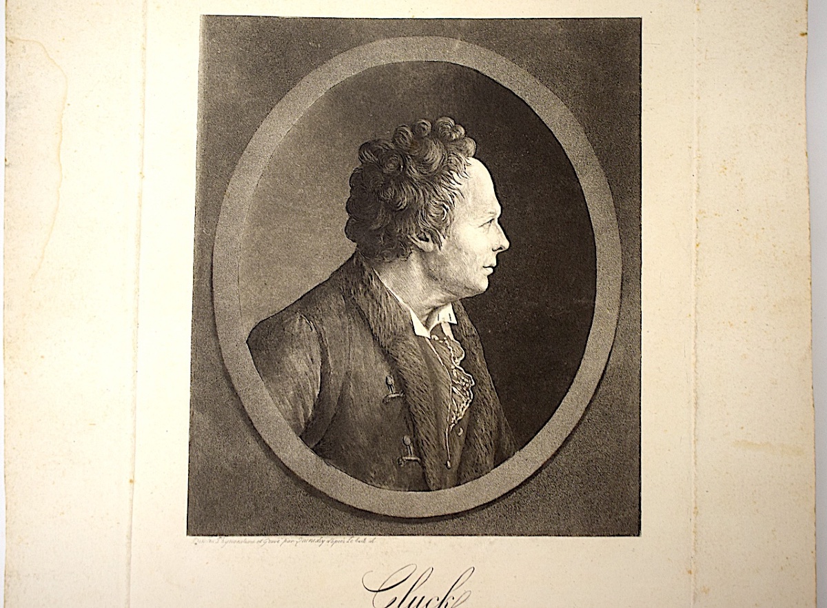 Engraving Physionotrace Engraved By Quenedey Portrait Gluck Composer Opera Refm34-photo-4