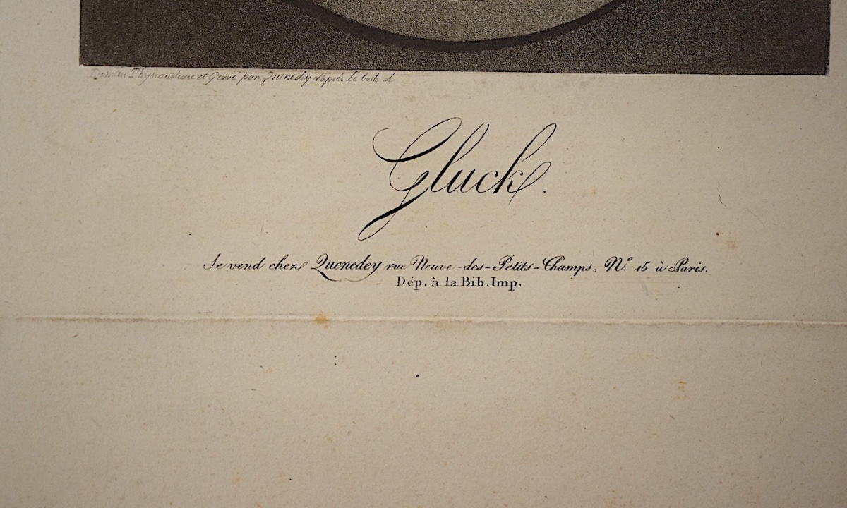 Engraving Physionotrace Engraved By Quenedey Portrait Gluck Composer Opera Refm34-photo-2