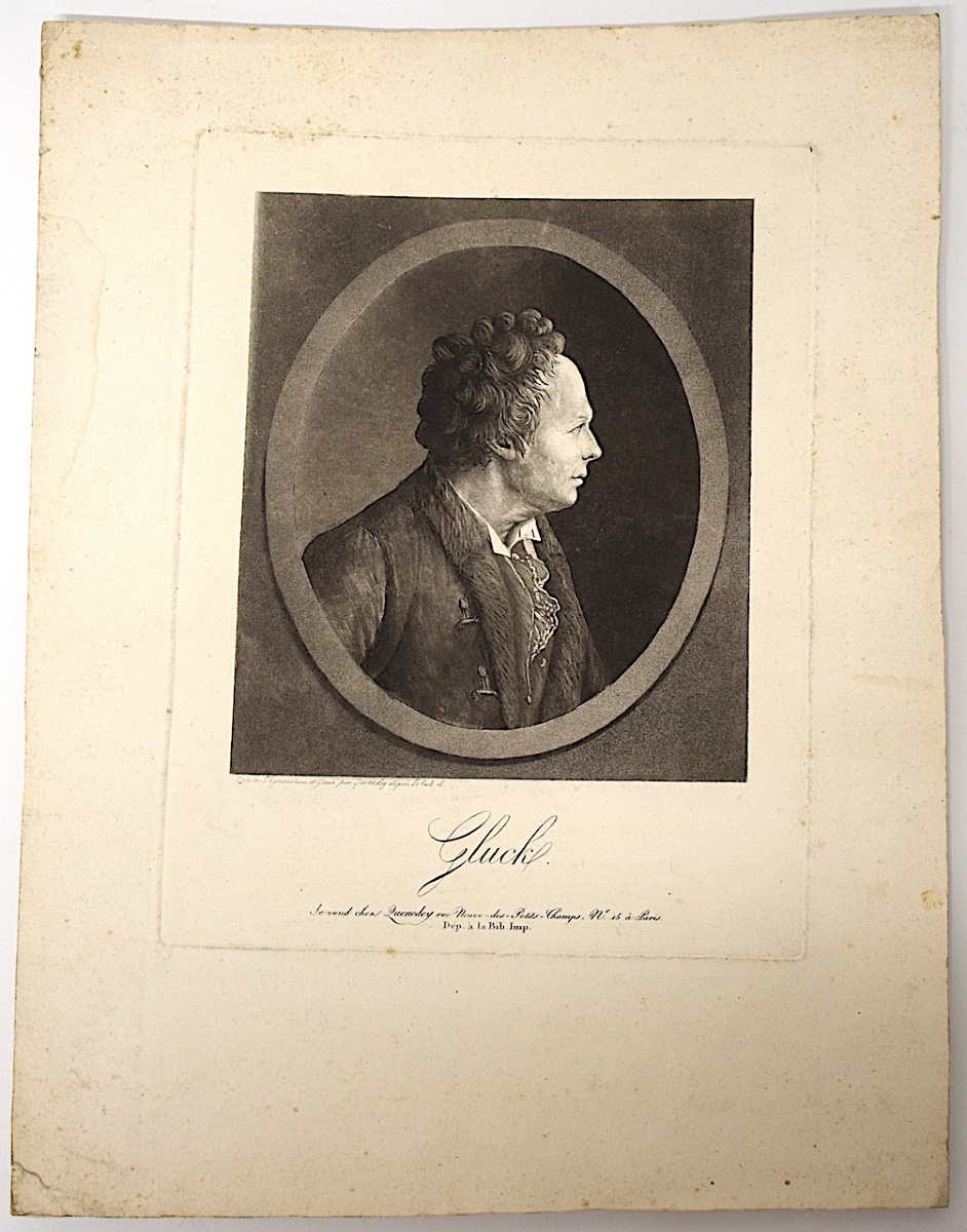 Engraving Physionotrace Engraved By Quenedey Portrait Gluck Composer Opera Refm34-photo-6