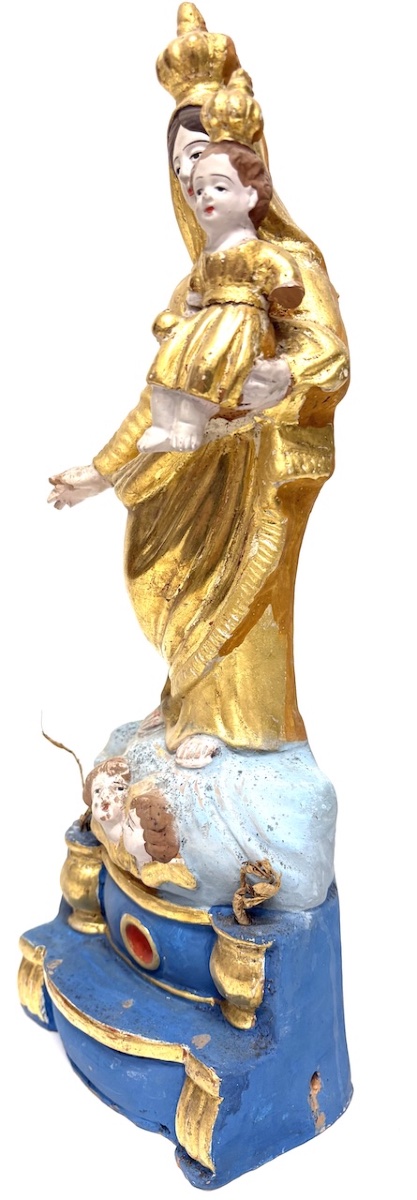 Santibelli Virgin And Child Religious Terracotta Ref1131-photo-3