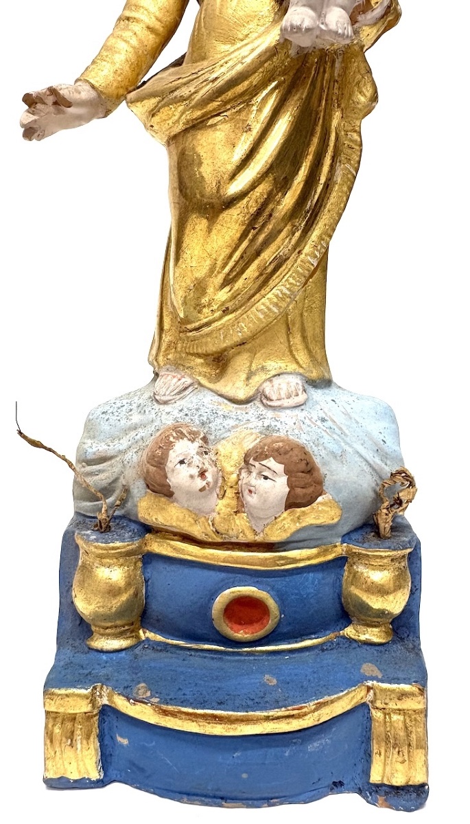 Santibelli Virgin And Child Religious Terracotta Ref1131-photo-2