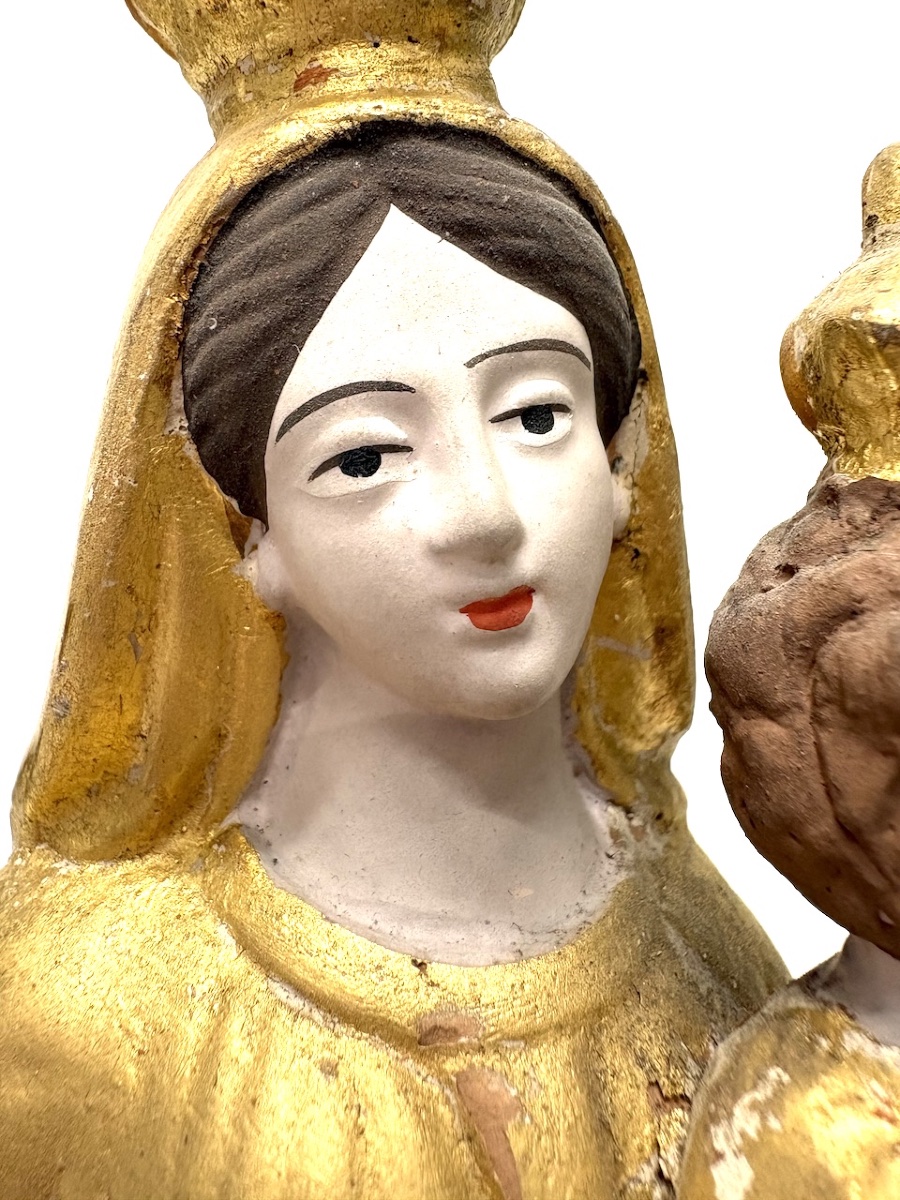 Santibelli Virgin And Child Religious Terracotta Ref1131-photo-4