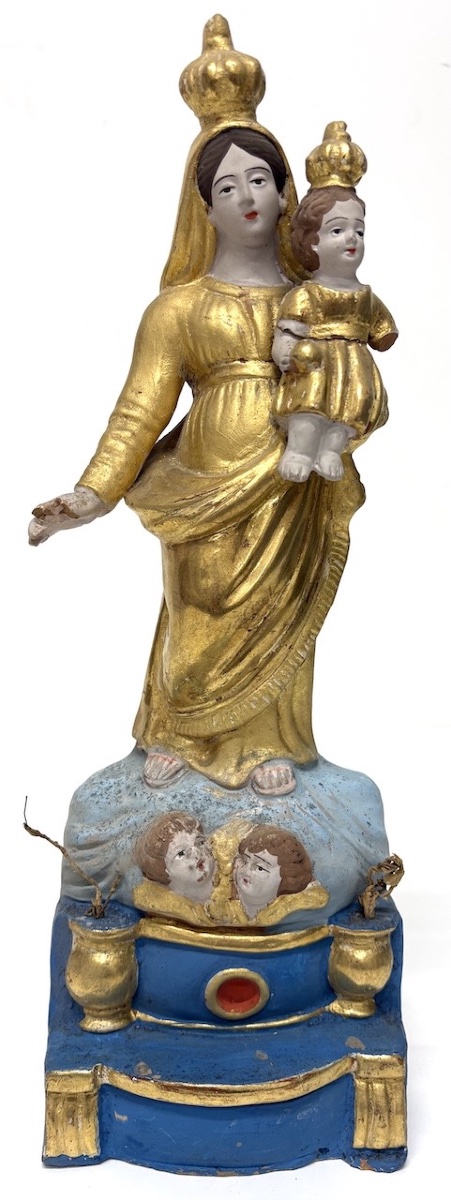 Santibelli Virgin And Child Religious Terracotta Ref1131