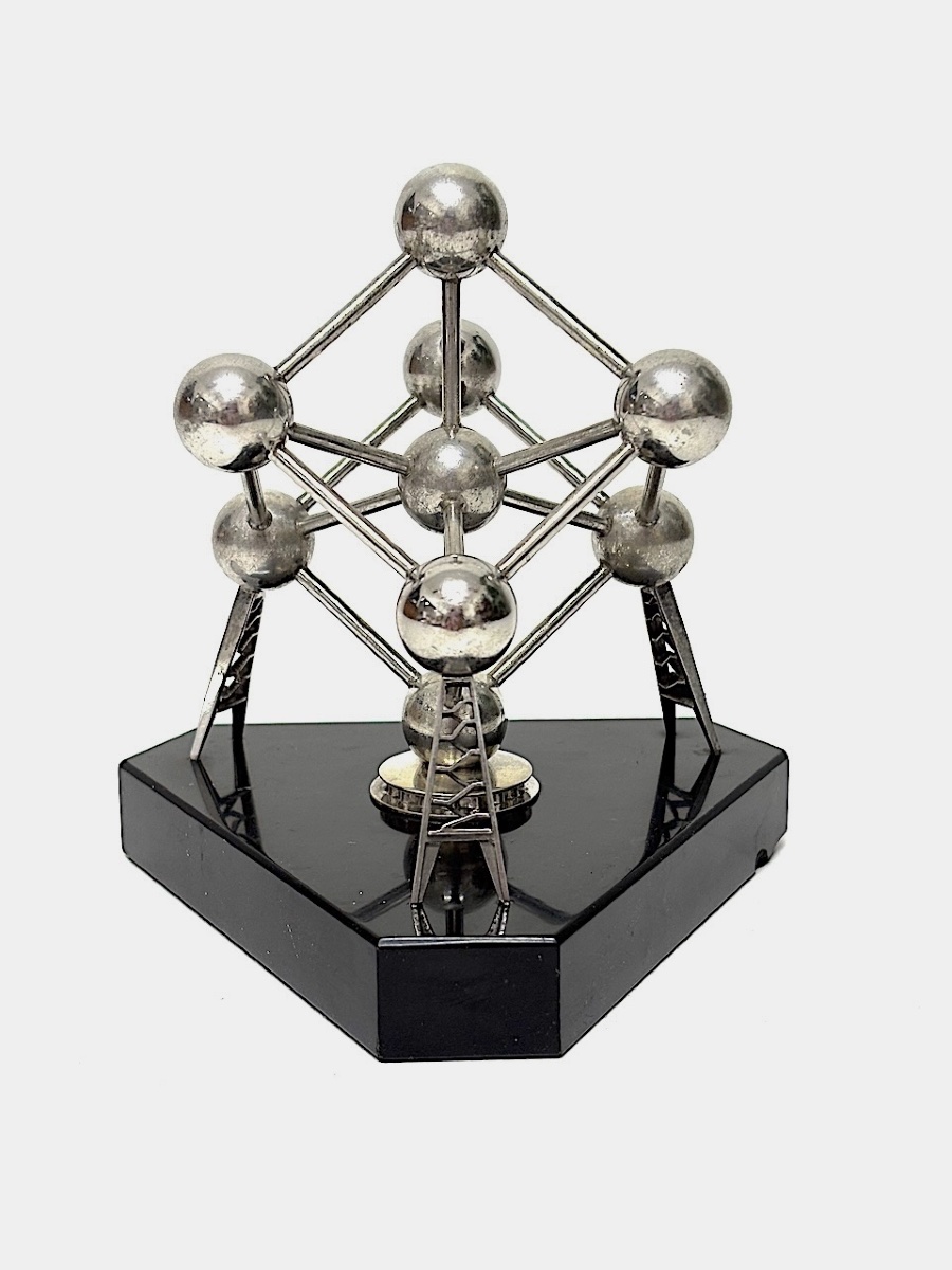 Silver Atomium World Fair Brussels 1958 Belgium Ref1132-photo-2