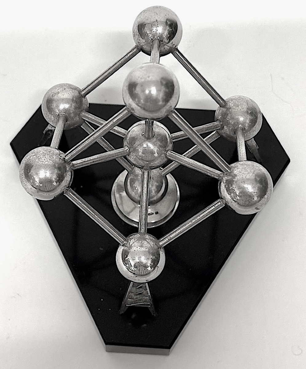Silver Atomium World Fair Brussels 1958 Belgium Ref1132-photo-3