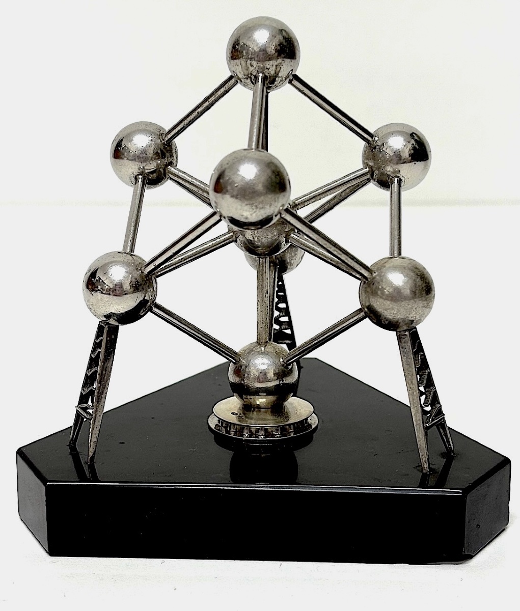 Silver Atomium World Fair Brussels 1958 Belgium Ref1132