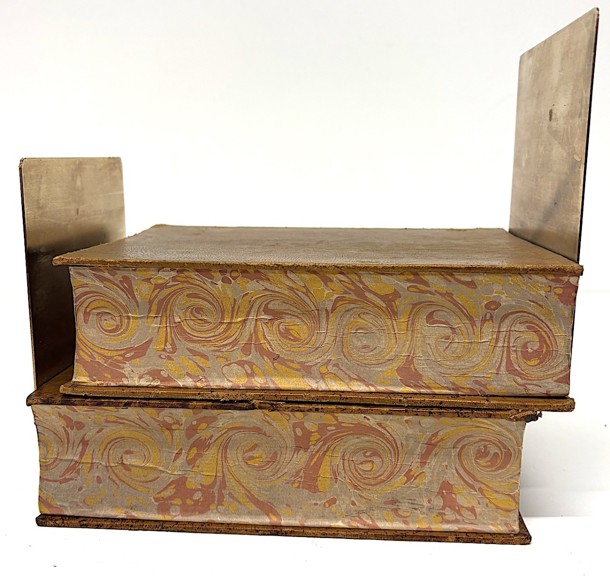 Trompe l'Oeil Bookends Antique Binding Ref1136-photo-2