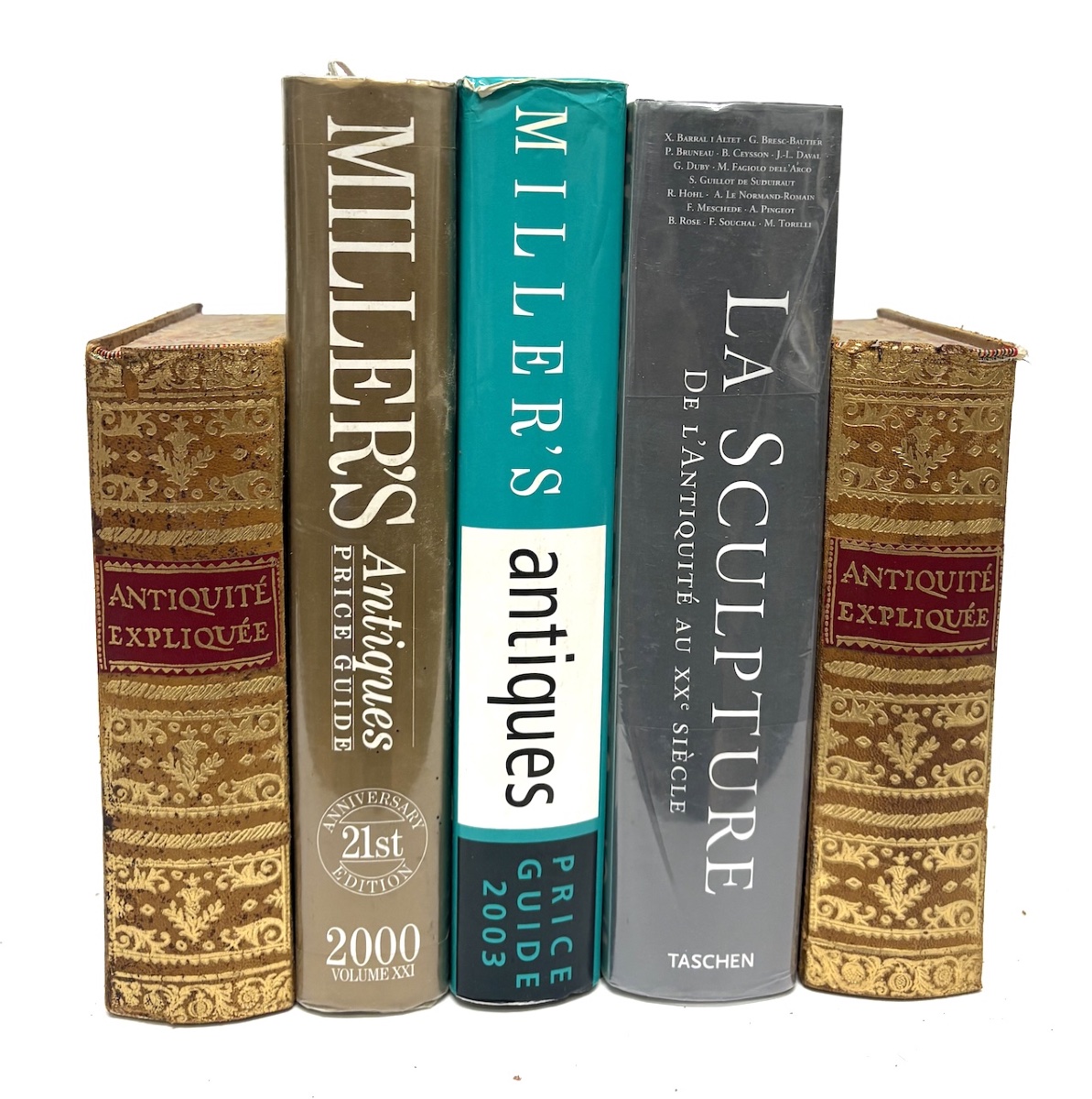 Trompe l'Oeil Bookends Antique Binding Ref1136-photo-8