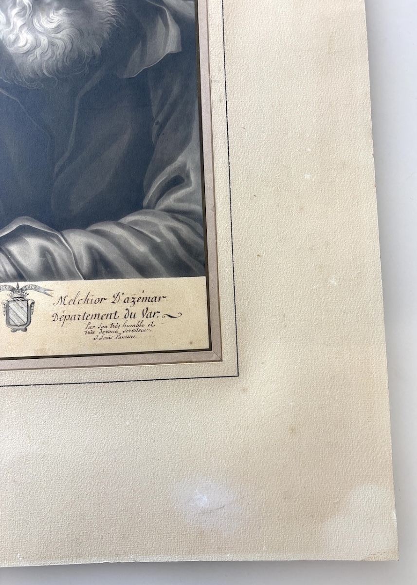 Jean-Louis Panisse Dessin lavis de Saint Pierre en larmes en Trompe l'oeil refm37-photo-1
