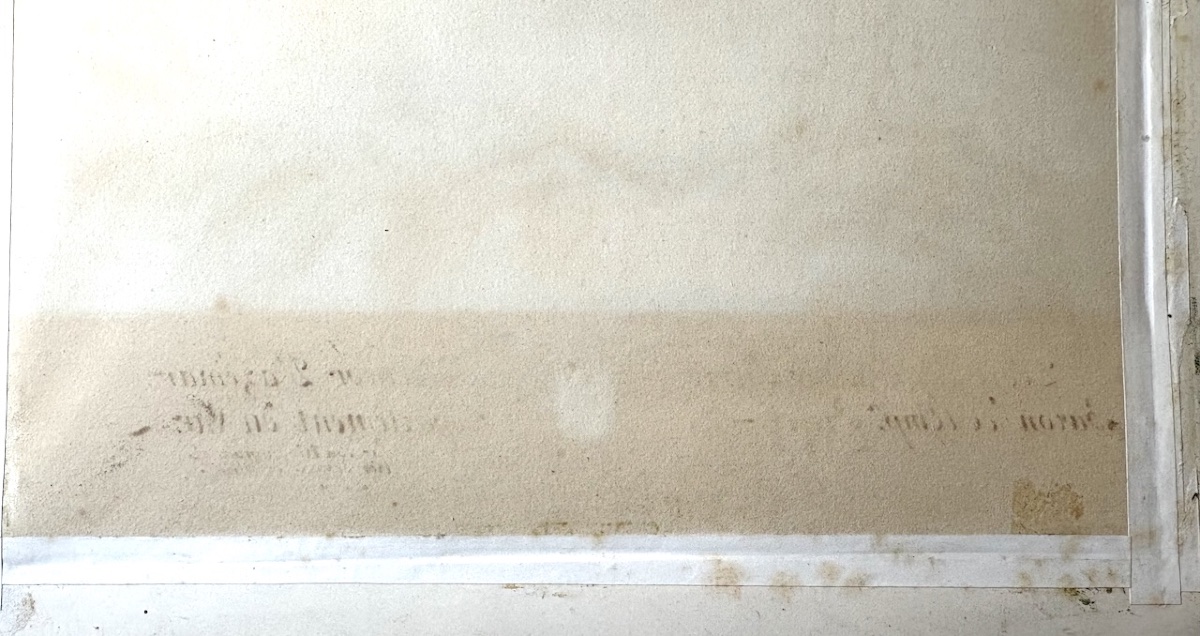 Jean-Louis Panisse Dessin lavis de Saint Pierre en larmes en Trompe l'oeil refm37-photo-5