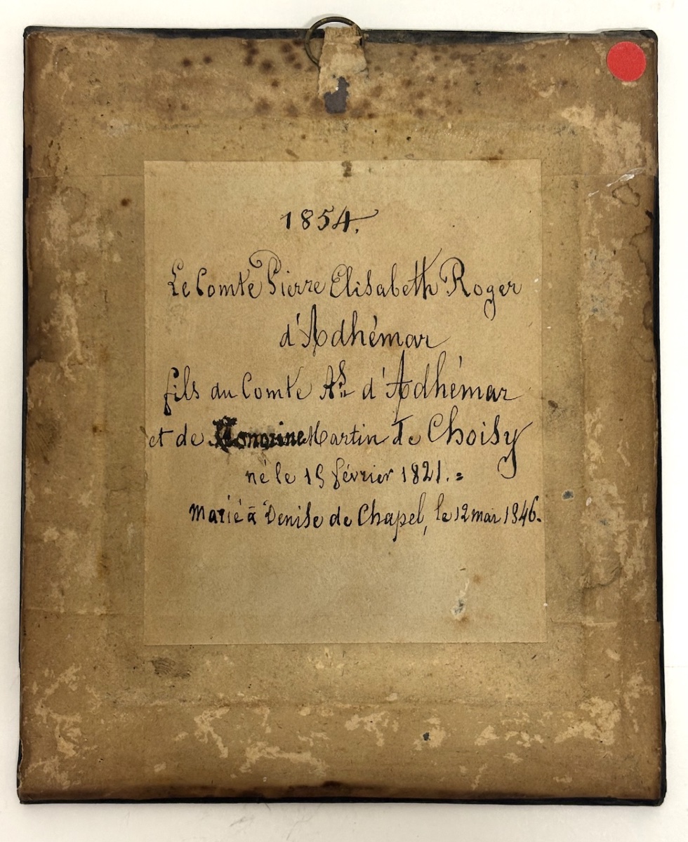 Daguerréotype Comte d' Adhémar 1854  Photographie Ref1138-photo-5