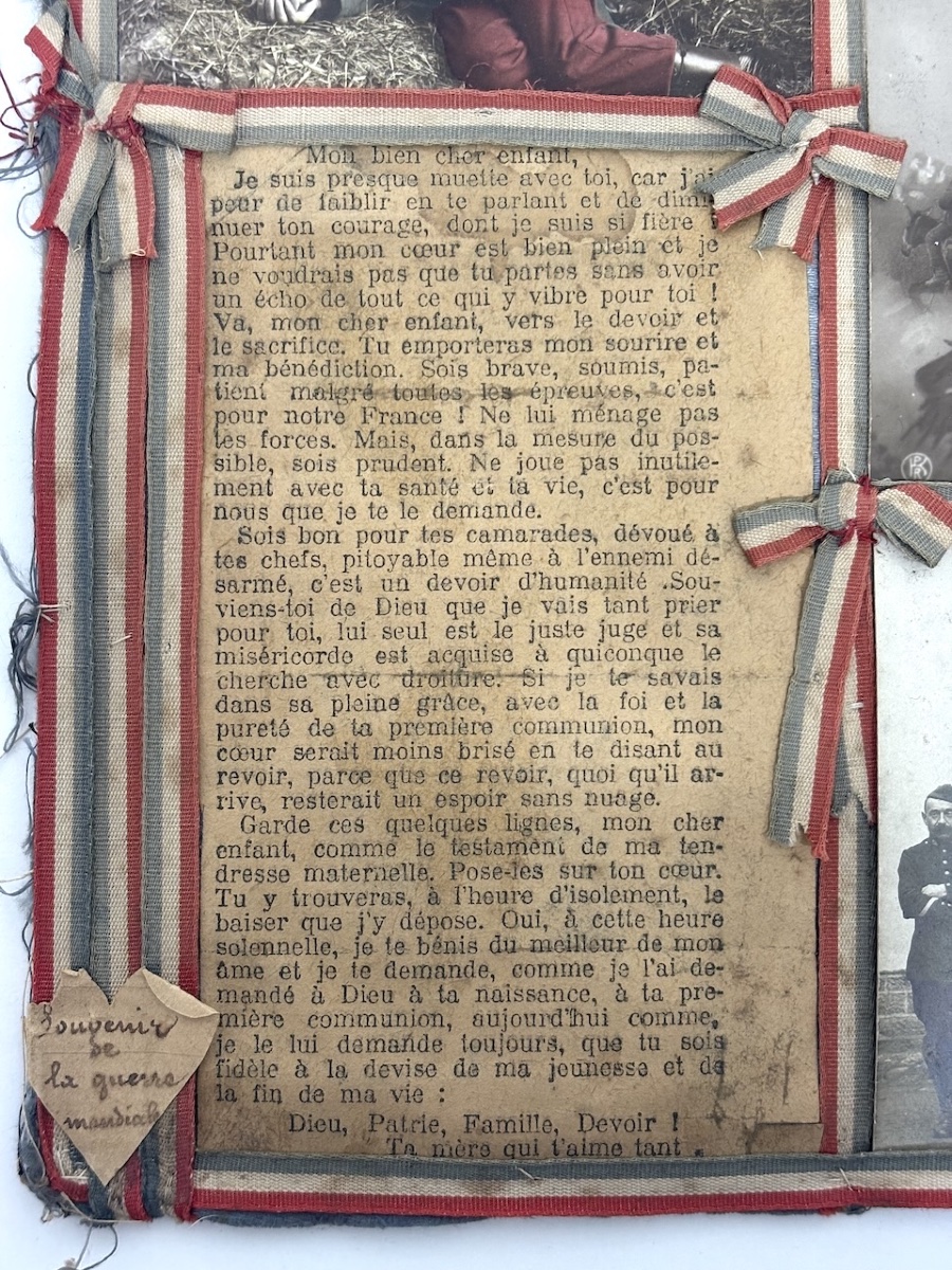 Ex - Voto Souvenirs Military Trench Work War 1914 1918 Medicine Refm39-photo-3