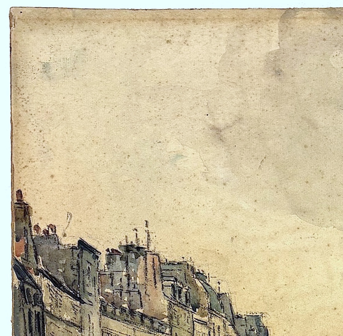 Lily Parizot Watercolor Animated View Rue Du Faubourg Saint Martin In Paris In 1927 Refm42-photo-4