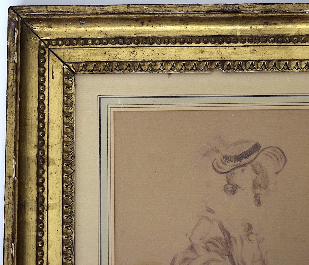 Attributed To Jean Frédéric Schall Elegant Wash Drawing 18th Century Rfm43-photo-2