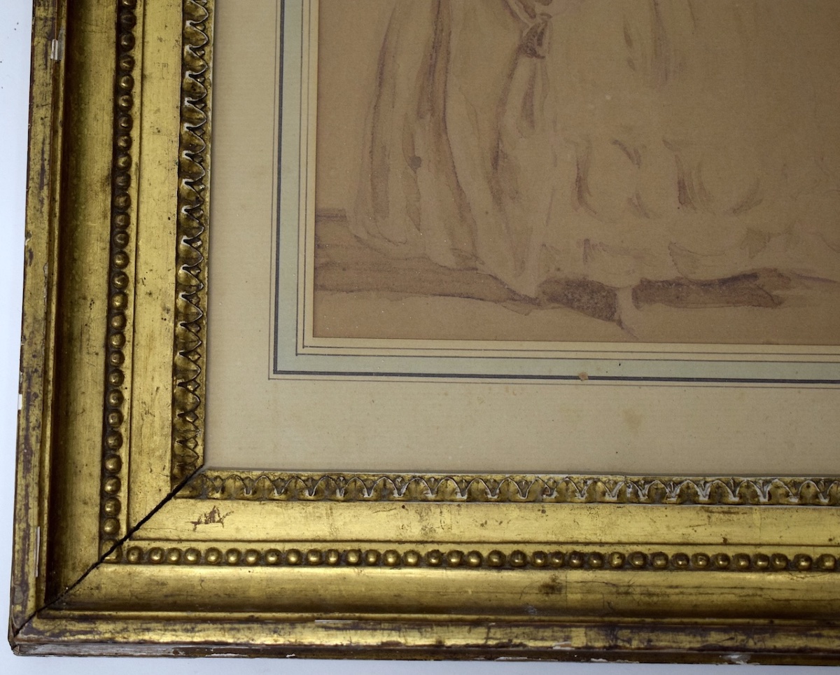 Attributed To Jean Frédéric Schall Elegant Wash Drawing 18th Century Rfm43-photo-5