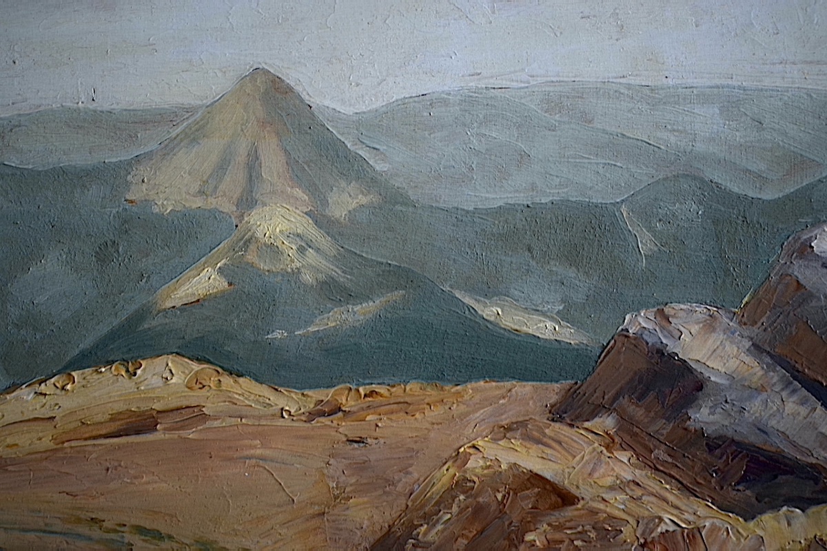 Mountain Landscape Signed J Couderc 20th Century Rt1463-photo-2