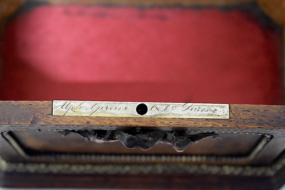 Alphonse Giroux à Paris  petit Coffret Apollon style Napoléon III Ref1140 -photo-7