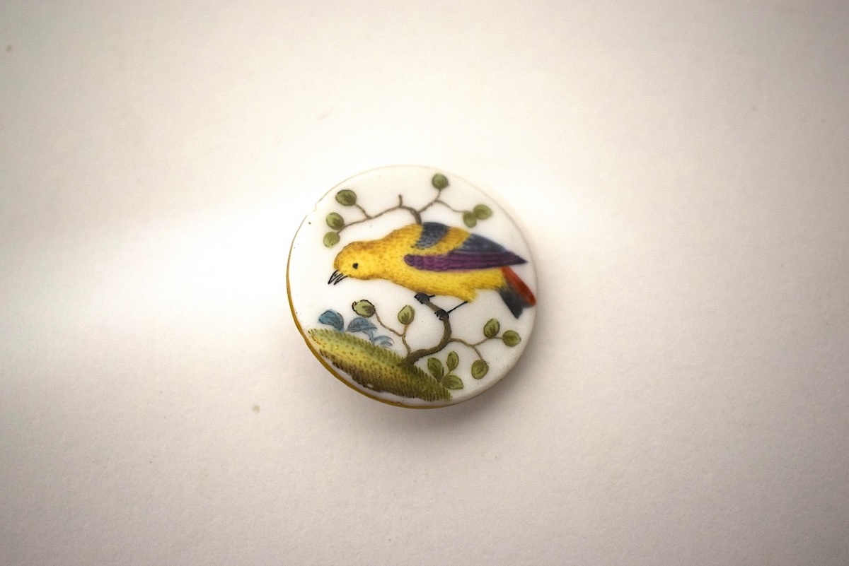 9 Antique Porcelain Knobs Painted With Meissen Birds Ref1141-photo-3