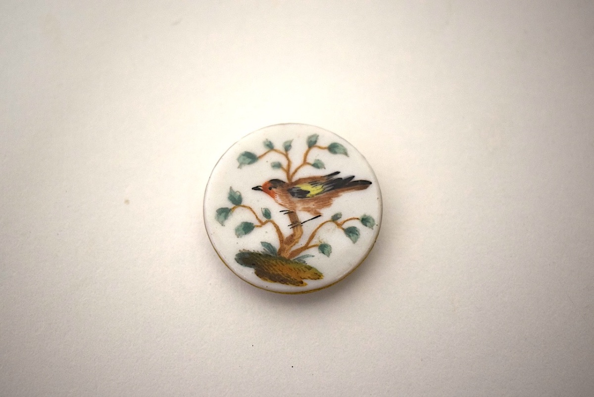 9 Antique Porcelain Knobs Painted With Meissen Birds Ref1141-photo-4