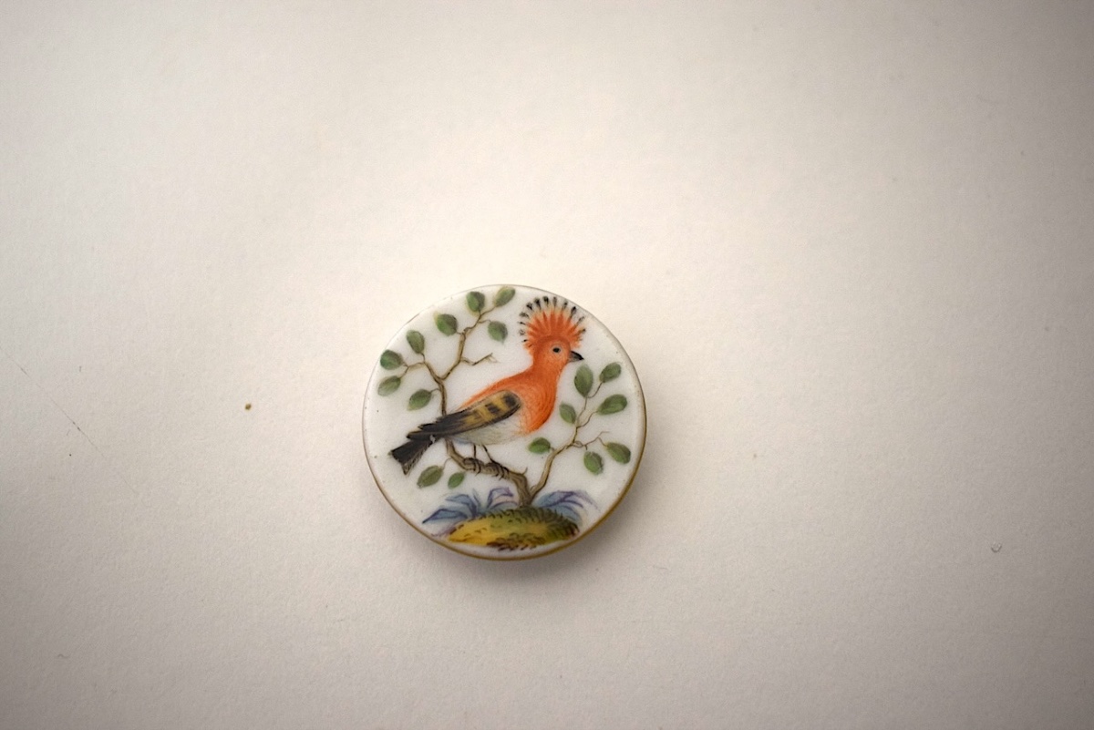 9 Antique Porcelain Knobs Painted With Meissen Birds Ref1141-photo-3