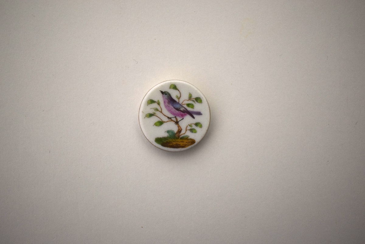 9 Antique Porcelain Knobs Painted With Meissen Birds Ref1141-photo-6
