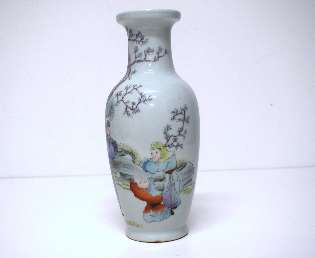 Vase Porcelaine de Chine époque République chevalier implorant Ref1143-photo-2