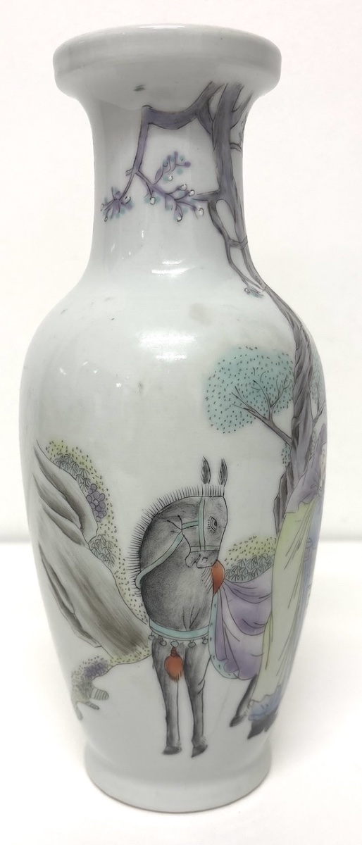 Vase Porcelaine de Chine époque République chevalier implorant Ref1143-photo-4