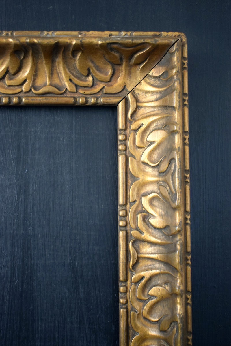 CADRE  Art Nouveau doré Feuillure 46 x 38 cm format  tableau 8F FRAME début XX ème Ref C1278-photo-1