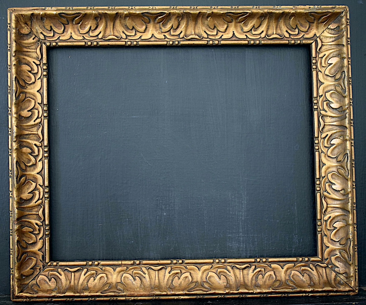 CADRE  Art Nouveau doré Feuillure 46 x 38 cm format  tableau 8F FRAME début XX ème Ref C1278