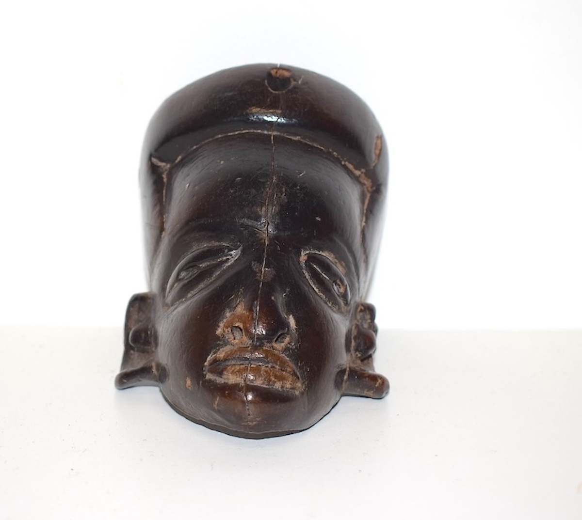 Antique Miniature African Mask Known As The Senufo Passport  Carved Wood, Africa Ref1144-photo-6