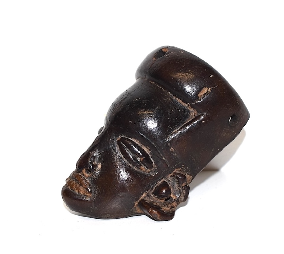 Antique Miniature African Mask Known As The Senufo Passport  Carved Wood, Africa Ref1144-photo-7