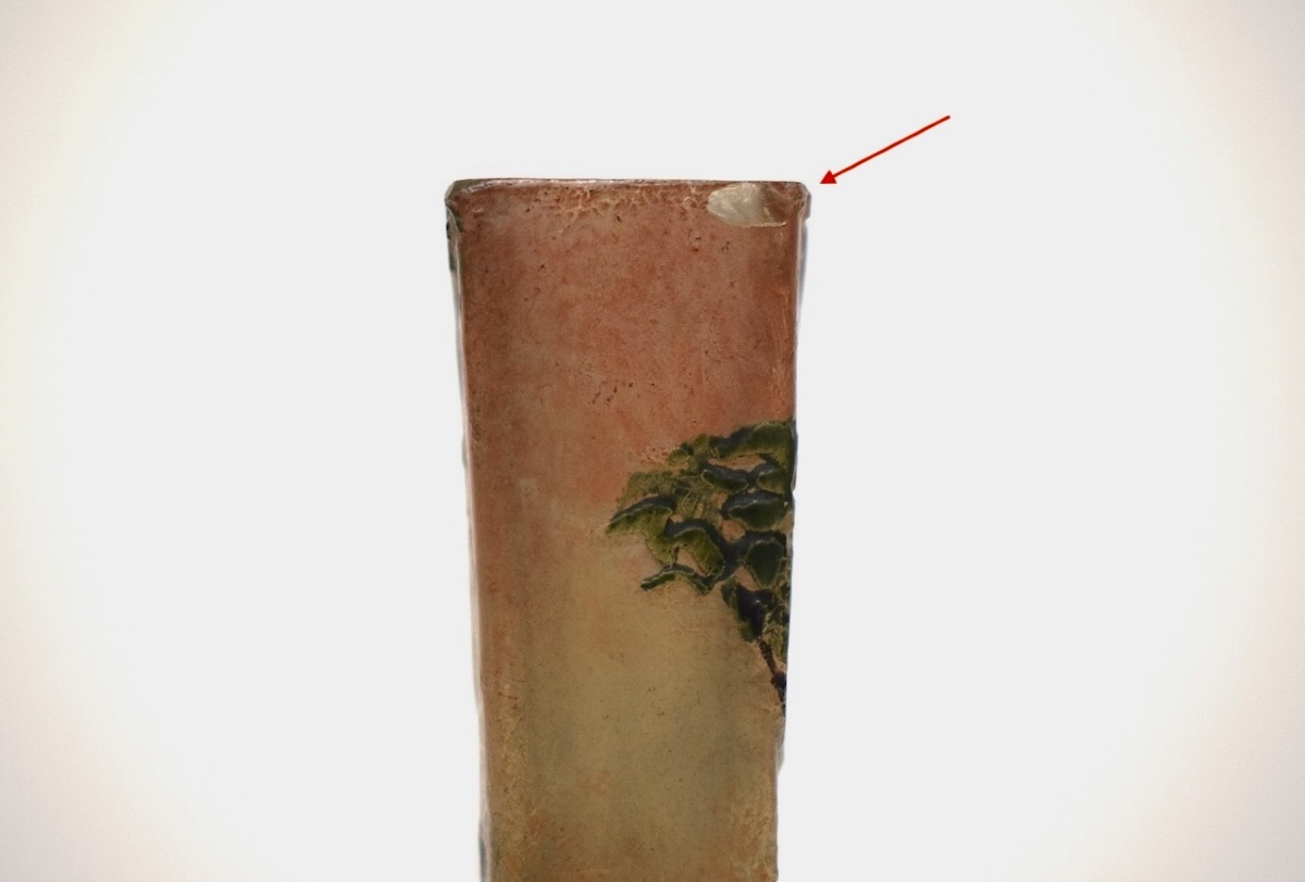 Théodore Legras Miniature Glass Vase -photo-2