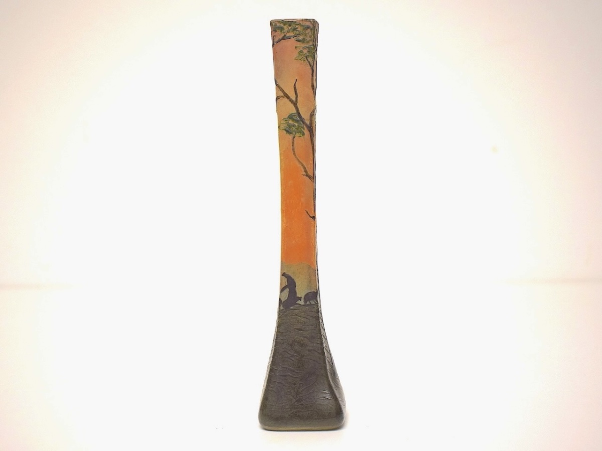 Théodore Legras Miniature Glass Vase 