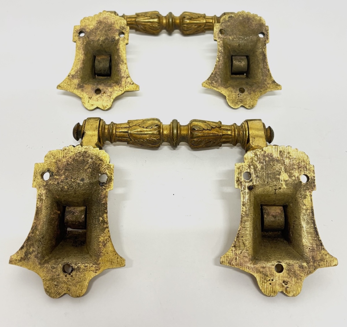 Gilded Bronze Handles, Napoleon III Period, Louis XVI Style, Ref. 1149-photo-3