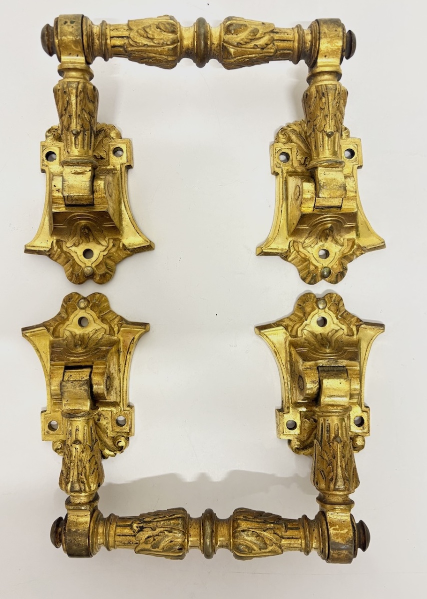 Gilded Bronze Handles, Napoleon III Period, Louis XVI Style, Ref. 1149-photo-4