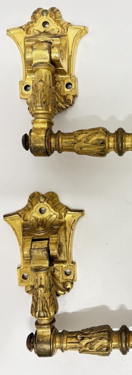 Gilded Bronze Handles, Napoleon III Period, Louis XVI Style, Ref. 1149-photo-2
