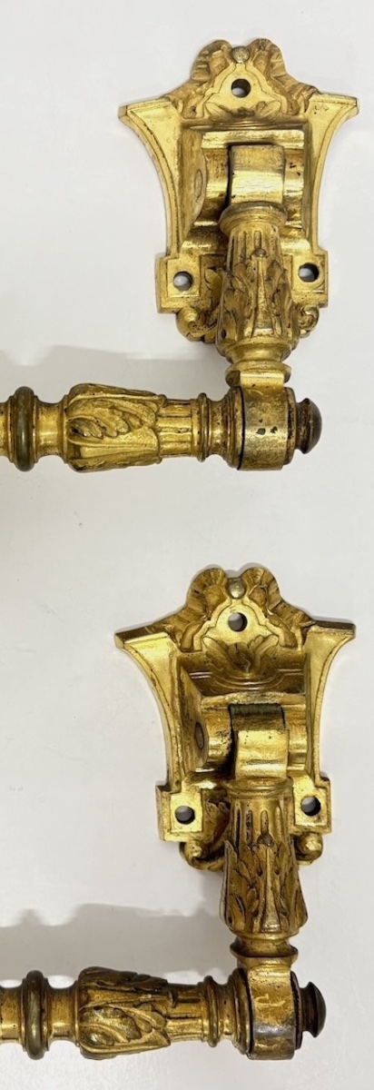 Gilded Bronze Handles, Napoleon III Period, Louis XVI Style, Ref. 1149-photo-3