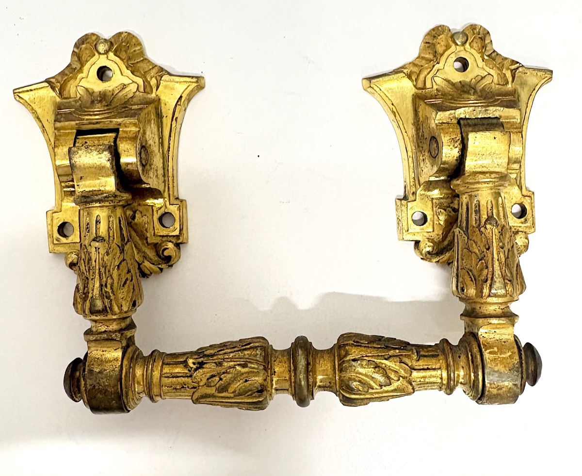 Gilded Bronze Handles, Napoleon III Period, Louis XVI Style, Ref. 1149-photo-4