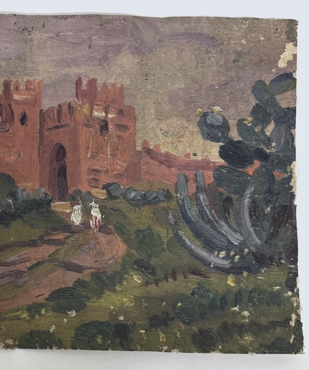 Oil On Canvas: Chellah, Morocco, By Maurice Busset, Orientalist, Refm47-photo-3