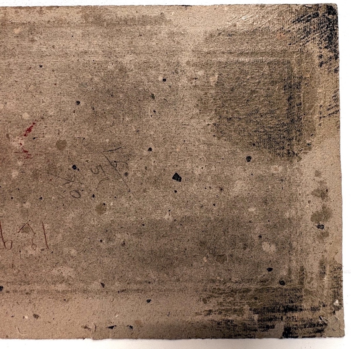 Huile sur Carton Abstraite 1947  Artiste à Identifier Refm48-photo-6