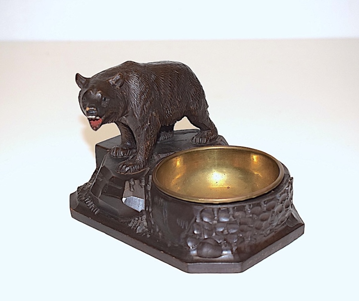 Vide Poche Ours bois sculpté  Forêt Noire Black Forest Ref1153-photo-2