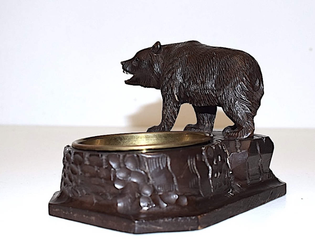 Vide Poche Ours bois sculpté  Forêt Noire Black Forest Ref1153-photo-3