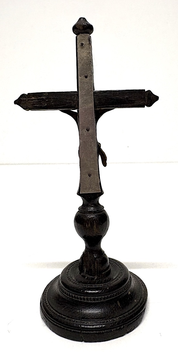 Crucifix de voyage Art Populaire 17 ème siècle christ  Ref1154-photo-3