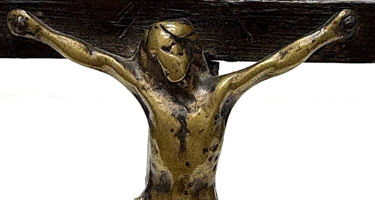 Crucifix de voyage Art Populaire 17 ème siècle christ  Ref1154-photo-6